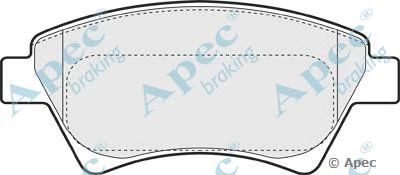 APEC BRAKING pad1308 -  Комплект тормозных колодок, дисковый тормоз
